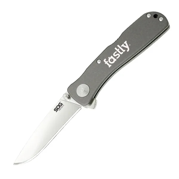 Knife that features a 3 1/2" handle with satin finish and... from ASI 46170 Compass Industries Inc