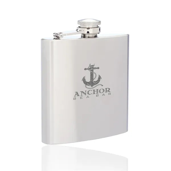 Stainless steel hip flask with double wall construction and screw on/off... from ASI 39552 BEL Promo
