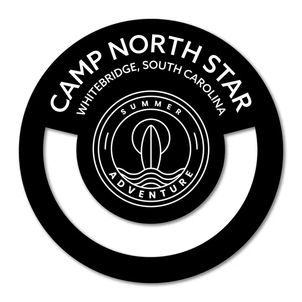 2" diameter circle bookmark available in .020" 4CP white flexible PVC,... from ASI 53430 Executive Line / Executive Line®