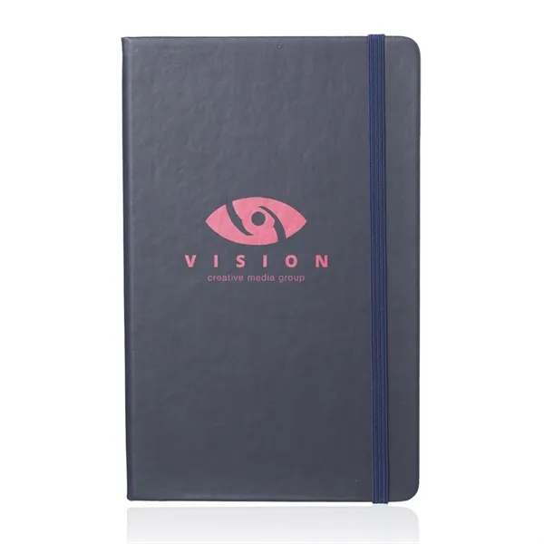 5.25" x 8.25" 80-page hardcover journal notebook with shimmer cover and... from ASI 39552 BEL Promo