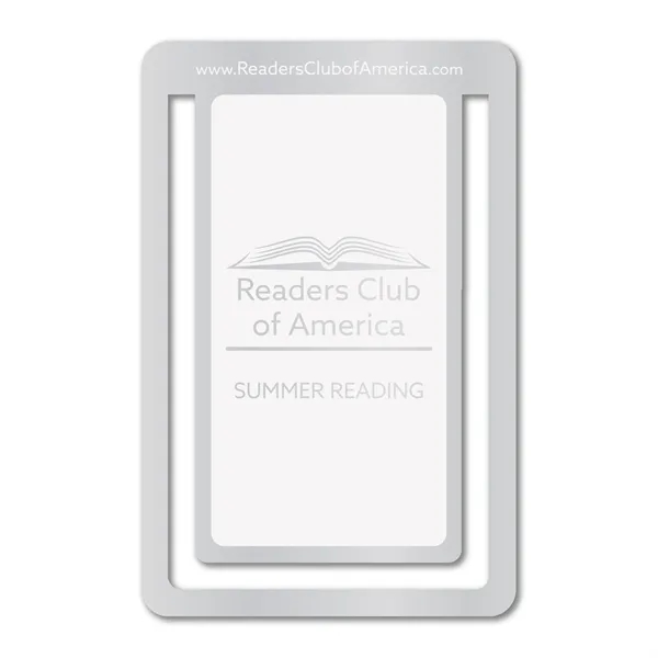 1.75" x 2.6875 rectangle bookmark available in .020" 4CP white flexible... from ASI 53430 Executive Line / Executive Line®