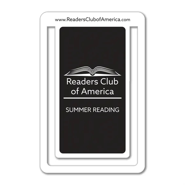 1.75" x 2.6875 rectangle bookmark available in .020" 4CP white flexible... from ASI 53430 Executive Line / Executive Line®