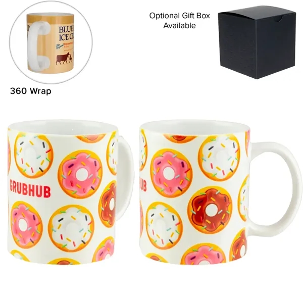 11 ounce stoneware mug with easy-grip handle and protective coating,... from ASI 57653 Gold Bond