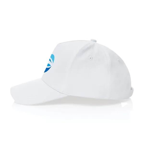 5 panel recycled cotton cap with curved visor and metal buckle.... from ASI 56070 Gemline / Gemline®