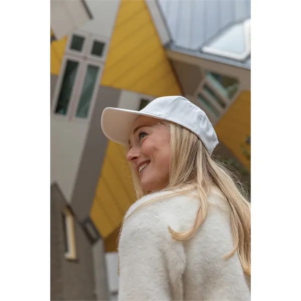 5 panel recycled cotton cap with curved visor and metal buckle.... from ASI 56070 Gemline / Gemline®