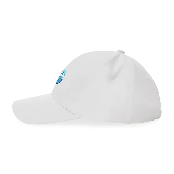 Six panel recycled cotton cap with curved visor, embroidered eyelets and... from ASI 56070 Gemline / Gemline®