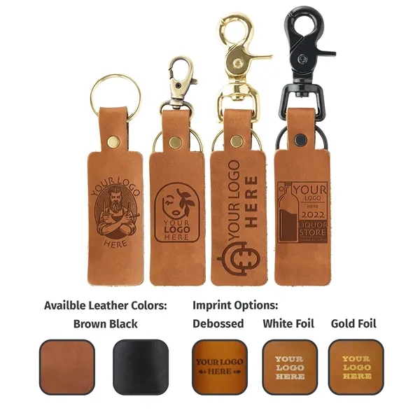 100% genuine leather simple keychain with multiple closure options.  Get... from ASI 75126 Oowee Products / OOWEE PRODUCTS