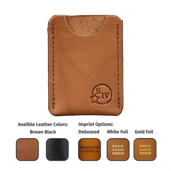 Genuine leather business card holder.  Hold 10-15 standard 3.5" x... from ASI 75126 Oowee Products