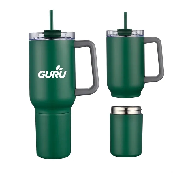 21 oz Travel Mug with 12 oz Screw-off Can Cooler... from ASI 90859 Tempo Industries Inc / Tempo Tempoline