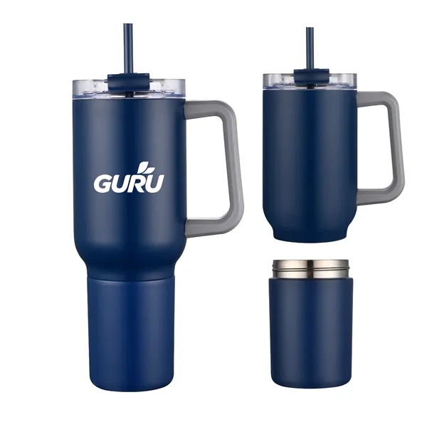21 oz Travel Mug with 12 oz Screw-off Can Cooler... from ASI 90859 Tempo Industries Inc / Tempo Tempoline