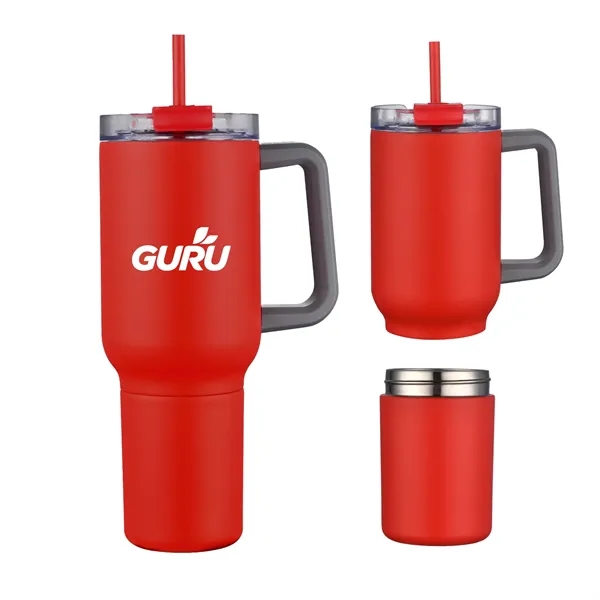 21 oz Travel Mug with 12 oz Screw-off Can Cooler... from ASI 90859 Tempo Industries Inc / Tempo Tempoline