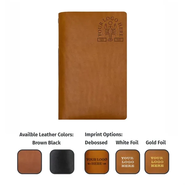 Genuine Leather Horizontal Menu Cover. Closed (5.75"w x 9.25"h) Open Size... from ASI 75126 Oowee Products