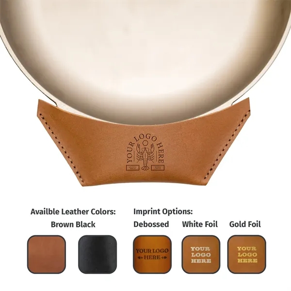 100% genuine full-grain leather skillet edge handle cover for medium and... from ASI 75126 Oowee Products