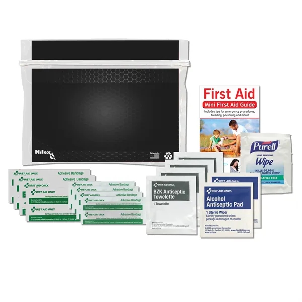 Personal first aid kit with towelettes, prep pads, bandages, and more.... from ASI 57653 Gold Bond