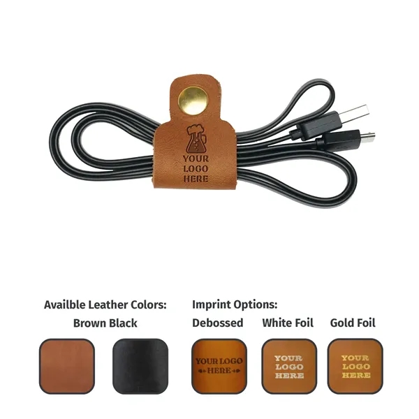 Genuine Leather Tech Snap #C with a brass button clasp. Keep... from ASI 75126 Oowee Products