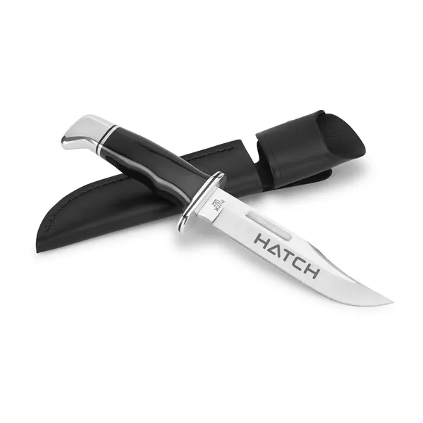 Fixed-blade hunting knife has a large, hand-sharpened clip blade at 6"... from ASI 46170 Compass Industries Inc