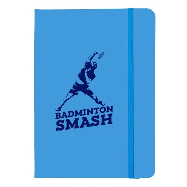 5" x 7" journal notebook with 80 lined pages. PVC cover,... from ASI 63549 Jornik Manufacturing Corp / Jornik