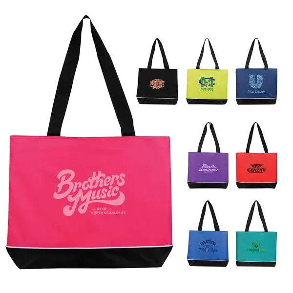 Zipper shoulder tote.... from ASI 31517 Admart Products / Admart Line