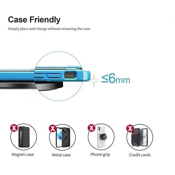 Built with one solid aluminum case, Walnut Street Light-up 15W Qi... from ASI 90154 Sunjoy Group Inc