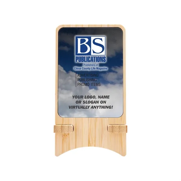 Aurora Light-up Bamboo Wireless Charger Stand: Eco-conscious, efficient, stylish. Doubles as... from ASI 90154 Sunjoy Group Inc