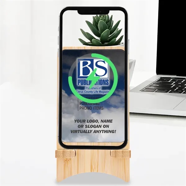Aurora Light-up Bamboo Wireless Charger Stand: Eco-conscious, efficient, stylish. Doubles as... from ASI 90154 Sunjoy Group Inc
