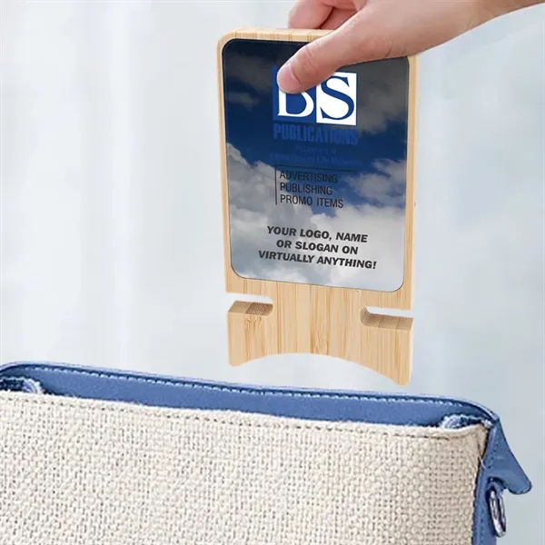 Aurora Light-up Bamboo Wireless Charger Stand: Eco-conscious, efficient, stylish. Doubles as... from ASI 90154 Sunjoy Group Inc