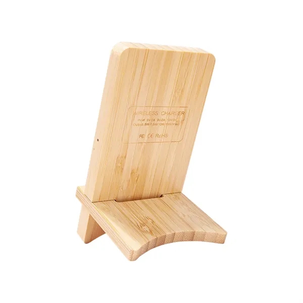 Aurora Light-up Bamboo Wireless Charger Stand: Eco-conscious, efficient, stylish. Doubles as... from ASI 90154 Sunjoy Group Inc