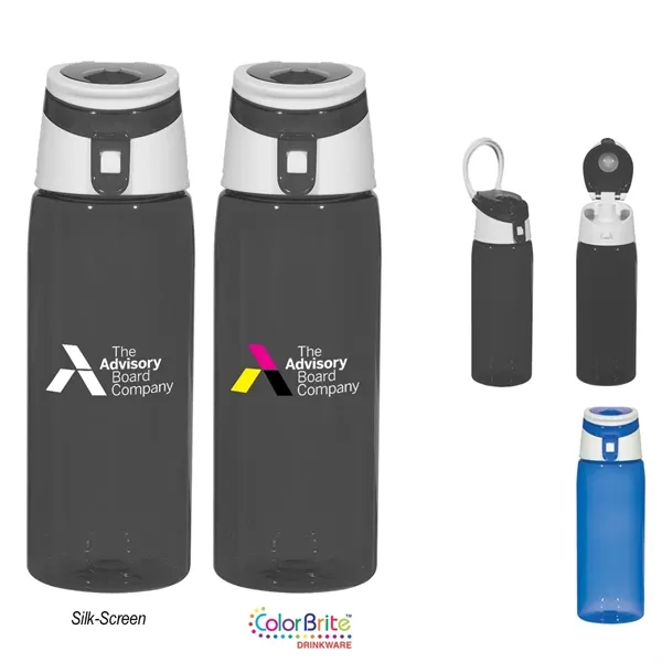 24 Oz. Tritan Flip-Top Sports Bottle. Durable Tritan Material.  Impact... from ASI 61125 Hit Promotional Products / Hit®