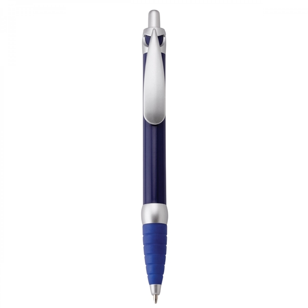 Plastic push-action pen with customized double-sided imprint on a retractable banner.... from ASI 88660 Spector & Co.