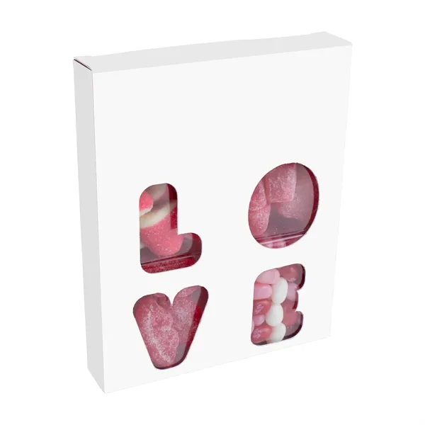 The playful "LOVE" windows give a peek into the sweet surprises... from ASI 71685 Midnite Snax®