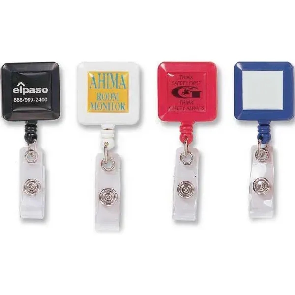 Solid color retractable badge holder.... from ASI 54100 Fields Manufacturing Inc