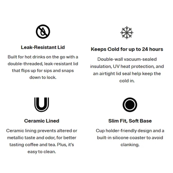 The Everyday Tumbler is designed for great taste with a ceramic-lined... from ASI 41561 Brand Box USA, LLC