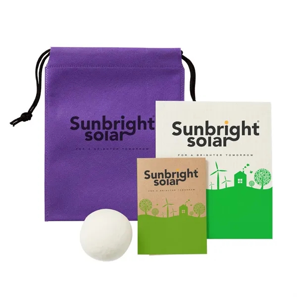 Sustainable starter kit with dryer balls, dish cloth and bees wrap,... from ASI 63549 Jornik Manufacturing Corp