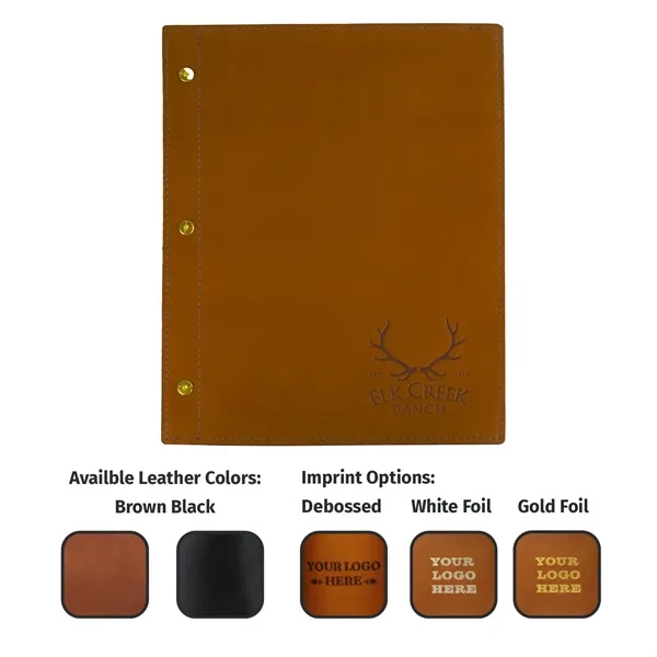 Oowee's Booklet Menu is made of full-grain cowhide leather and wood... from ASI 75126 Oowee Products