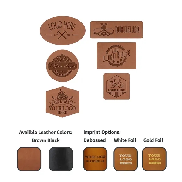 Full Grain Leather Patches with Adhesive Backs (small) Handmade in the... from ASI 75126 Oowee Products