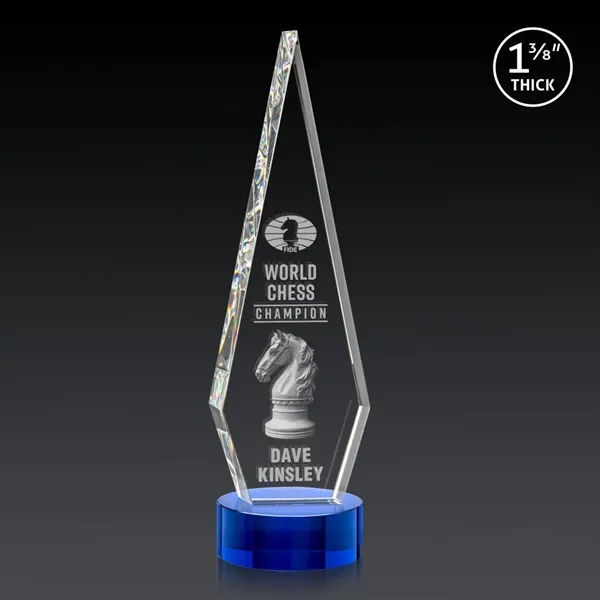 This Optical Crystal Springfield 3D Award on base features an elongated,... from ASI 84592 St Regis Group / St Regis
