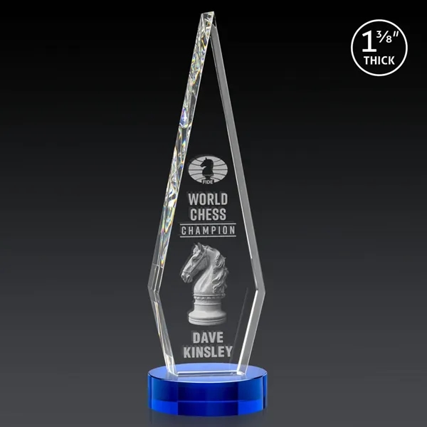 This Optical Crystal Springfield 3D Award on base features an elongated,... from ASI 84592 St Regis Group / St Regis