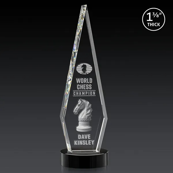 This Optical Crystal Springfield 3D Award on base features an elongated,... from ASI 84592 St Regis Group / St Regis