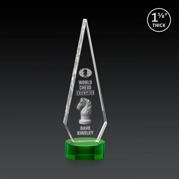 This Optical Crystal Springfield 3D Award on base features an elongated,... from ASI 84592 St Regis Group / St Regis