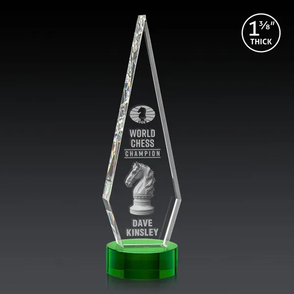 This Optical Crystal Springfield 3D Award on base features an elongated,... from ASI 84592 St Regis Group / St Regis