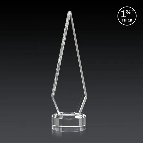 This Optical Crystal Springfield 3D Award on base features an elongated,... from ASI 84592 St Regis Group / St Regis