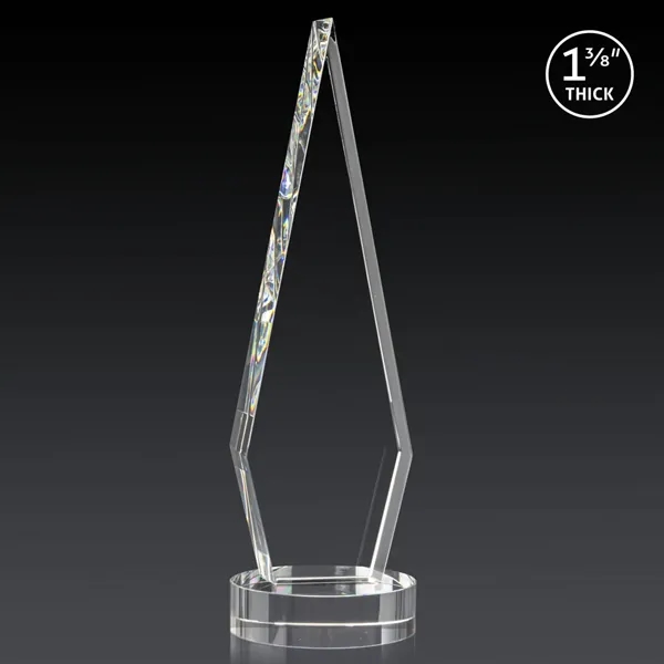 This Optical Crystal Springfield 3D Award on base features an elongated,... from ASI 84592 St Regis Group / St Regis
