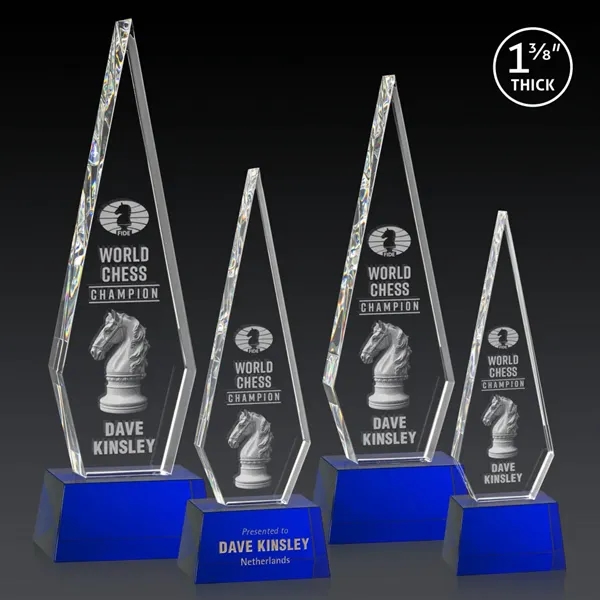 This Optical Crystal Springfield 3D Award on base features an elongated,... from ASI 84592 St Regis Group / St Regis