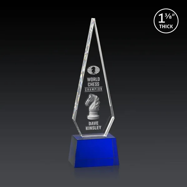 This Optical Crystal Springfield 3D Award on base features an elongated,... from ASI 84592 St Regis Group / St Regis