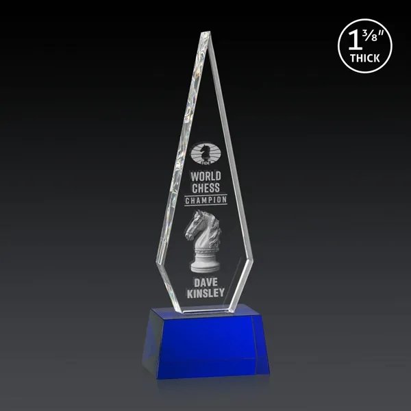 This Optical Crystal Springfield 3D Award on base features an elongated,... from ASI 84592 St Regis Group / St Regis