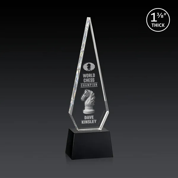 This Optical Crystal Springfield 3D Award on base features an elongated,... from ASI 84592 St Regis Group / St Regis