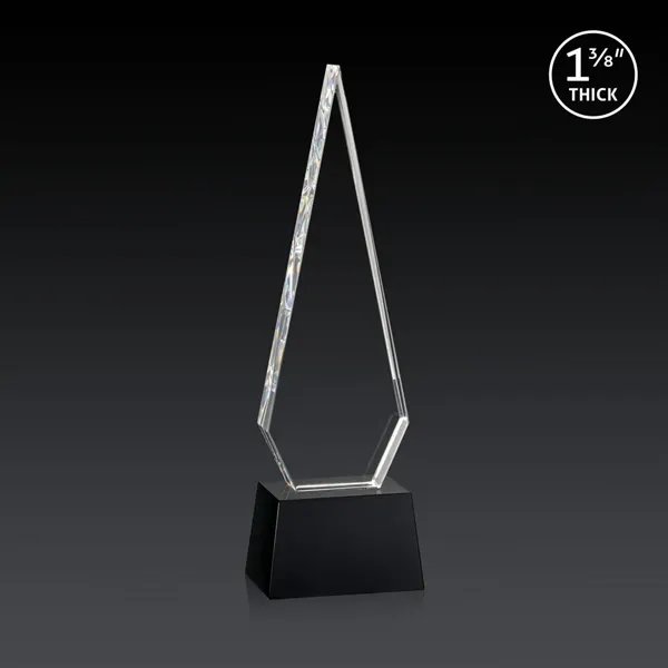 This Optical Crystal Springfield 3D Award on base features an elongated,... from ASI 84592 St Regis Group / St Regis