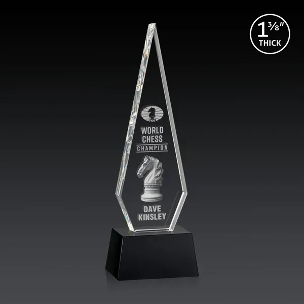 This Optical Crystal Springfield 3D Award on base features an elongated,... from ASI 84592 St Regis Group / St Regis