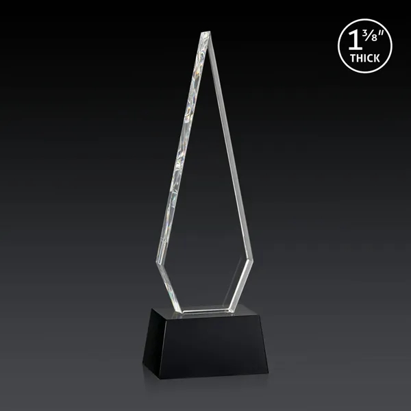 This Optical Crystal Springfield 3D Award on base features an elongated,... from ASI 84592 St Regis Group / St Regis