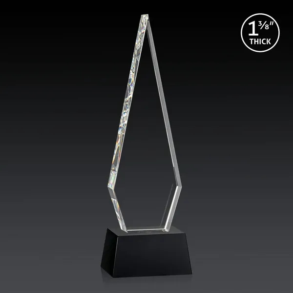 This Optical Crystal Springfield 3D Award on base features an elongated,... from ASI 84592 St Regis Group / St Regis